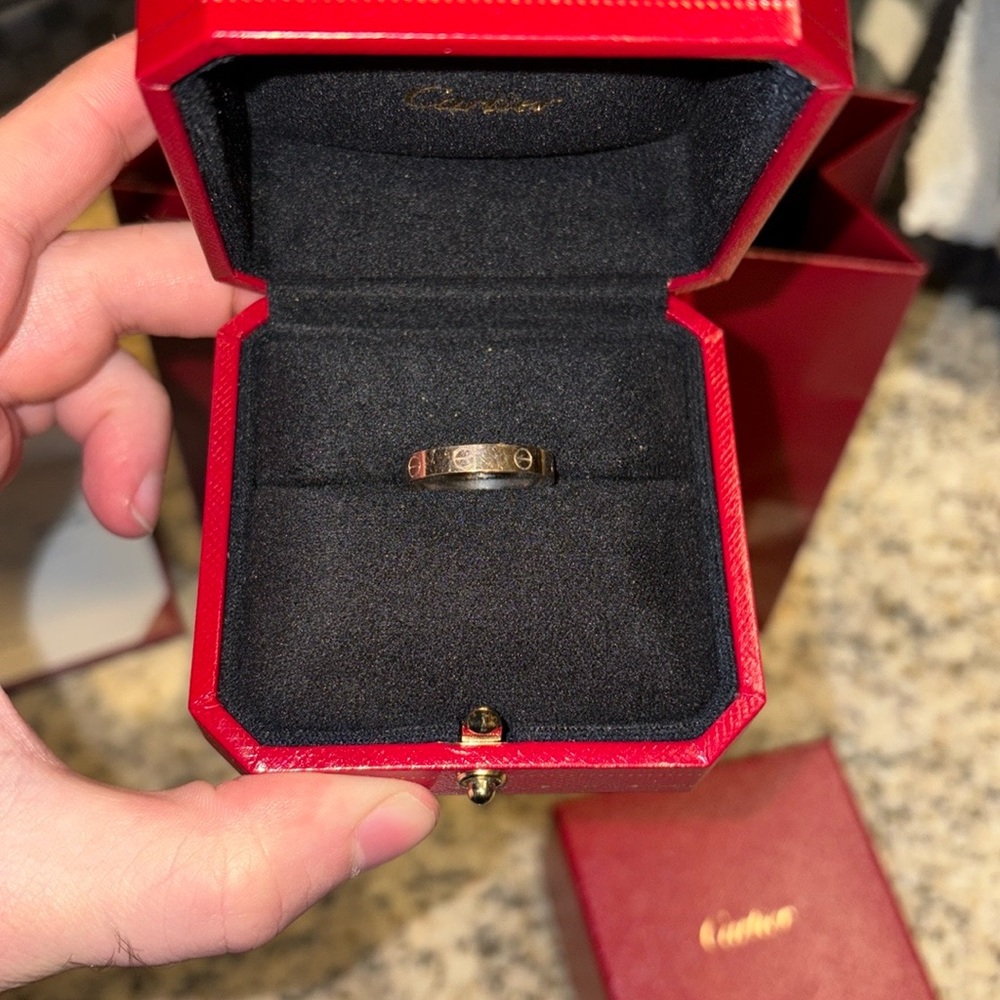 Cartier White Gold ring size 8